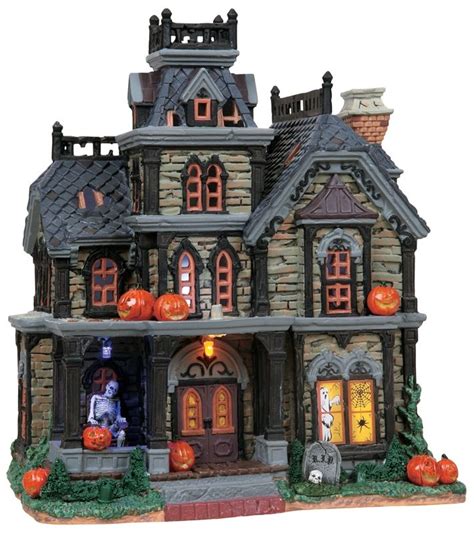 traditional halloween village houses